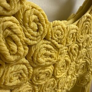 Yellow Phillip Lim Sleeveless mini dress with Rosette Detail